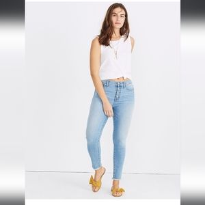 Madewell - Women's High-Rise Skinny Crop Jeans: Button-Front Edition (26" waist)